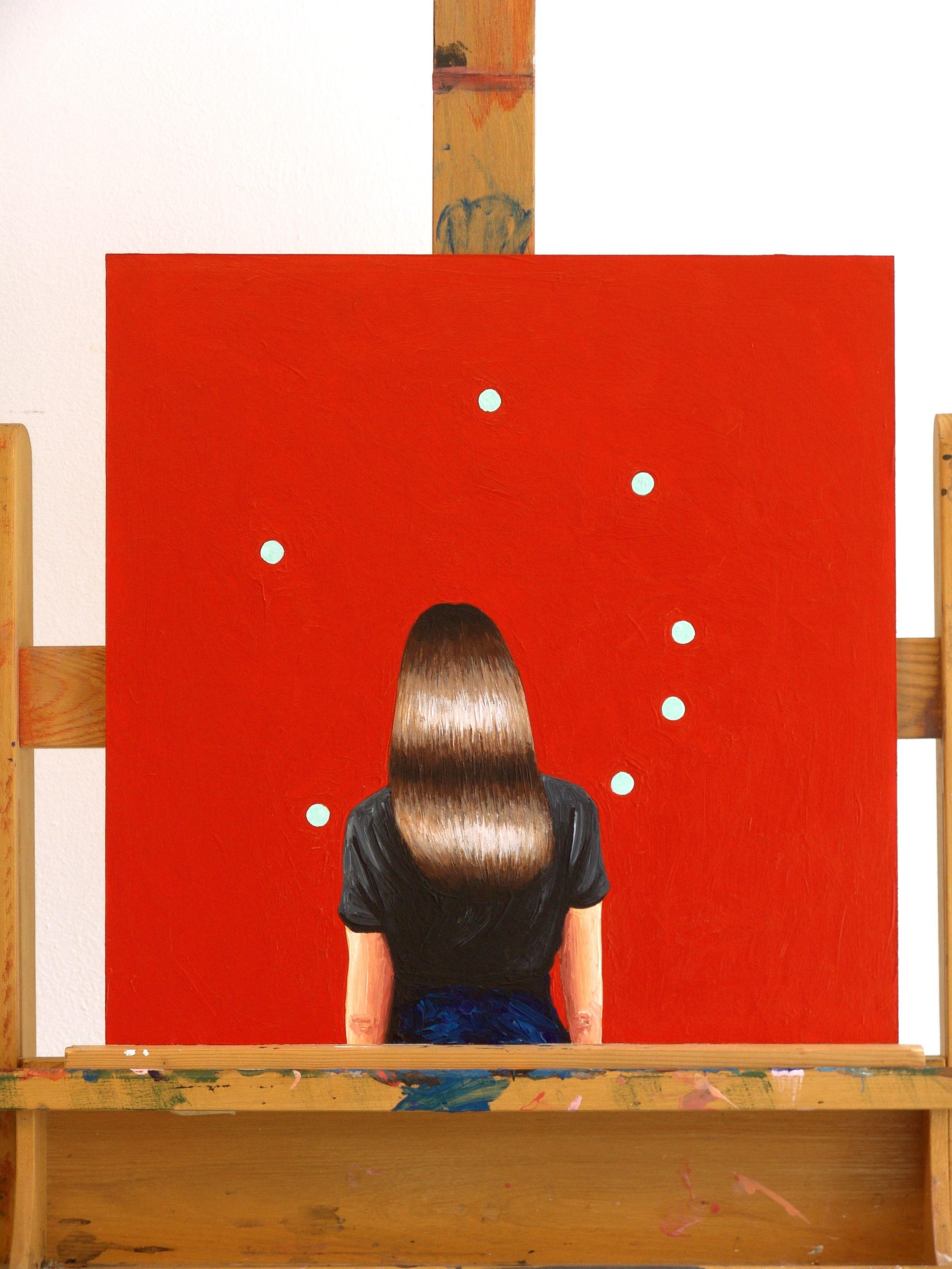 Dots, Gemälde, Acryl auf Holzplatte im Angebot 2