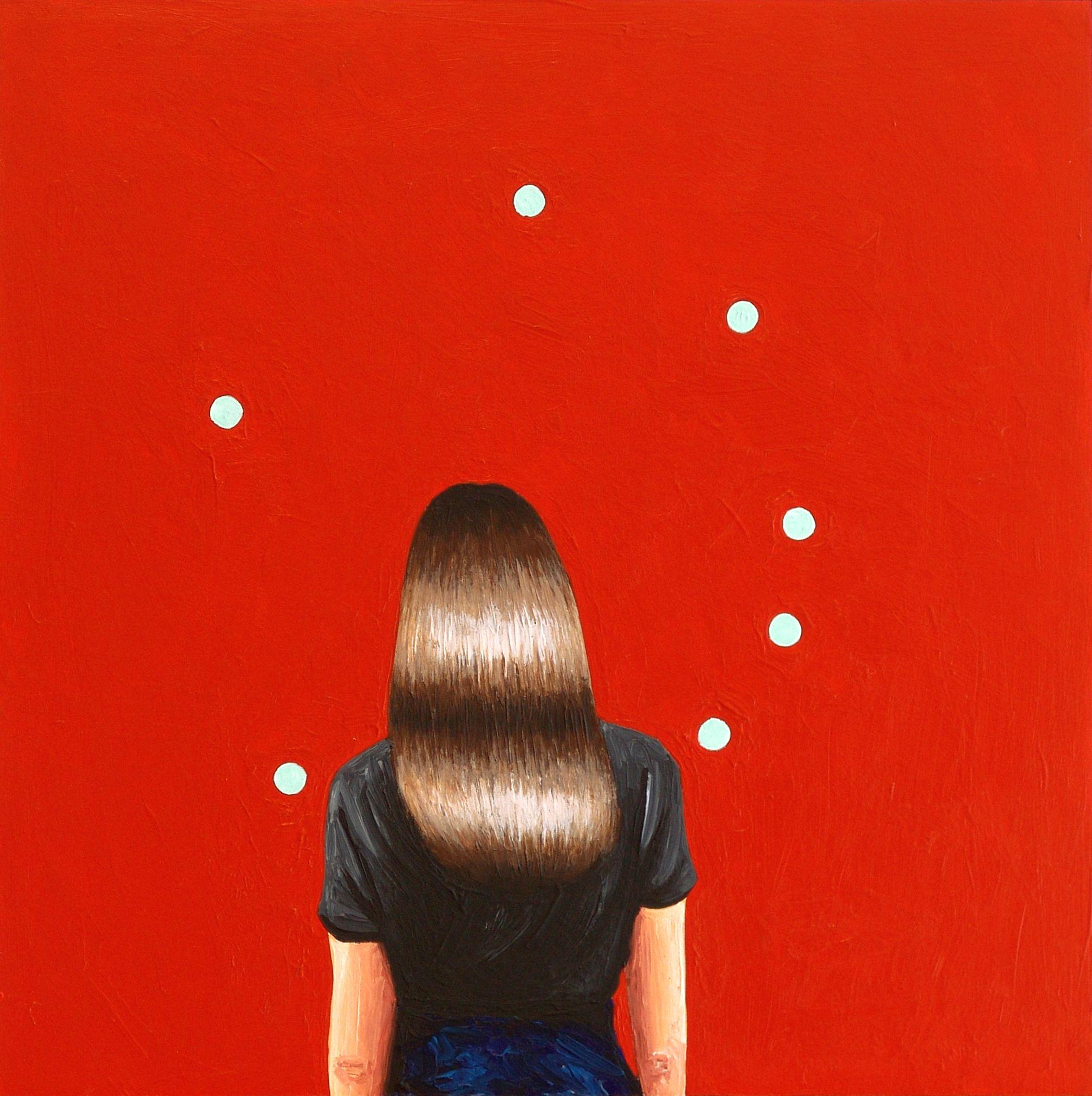 Dots, Gemälde, Acryl auf Holzplatte – Painting von Gerard Boersma
