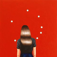 Dot Dot, Pittura, Acrilico su pannello di Wood