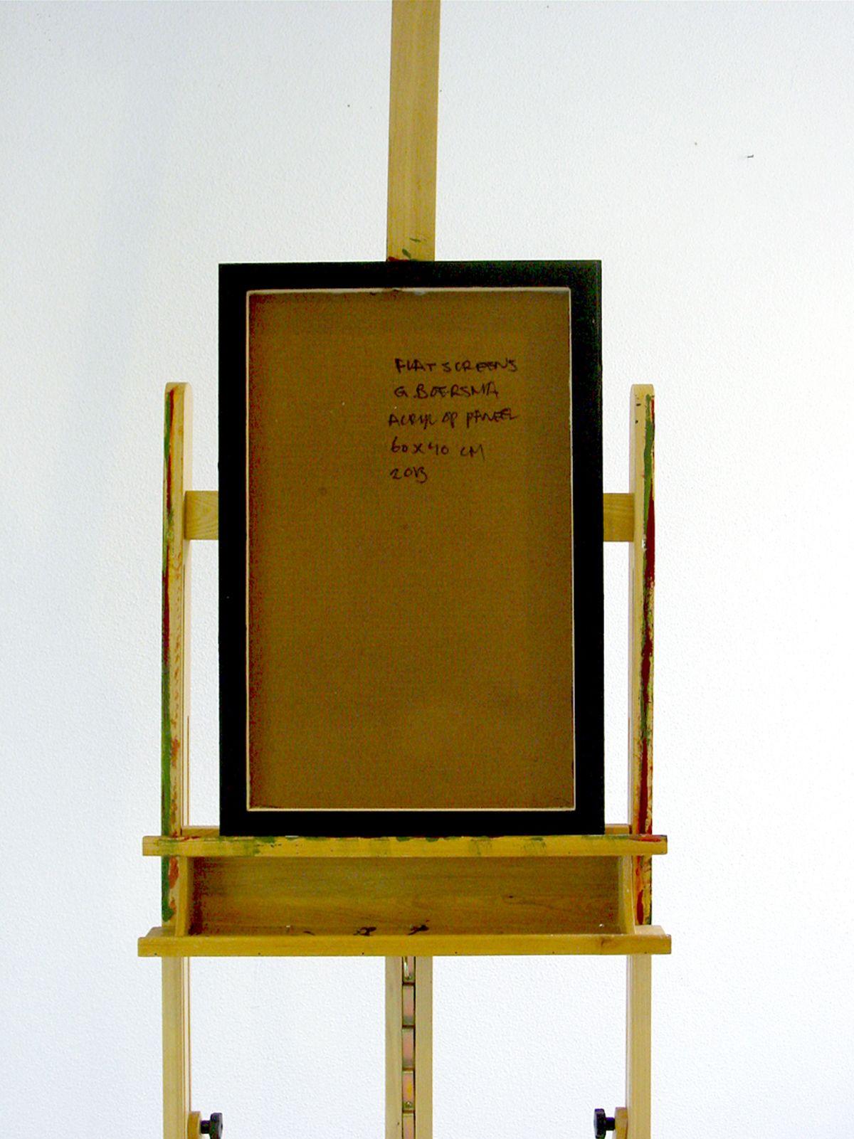 Flat Screens, Painting, Acrylic on Wood Panel 4