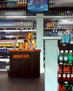 Liquor Store, Painting, Acrylic on Wood Panel