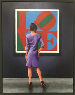 AMOR Pintura hiperrealista original Acrílico sobre madera