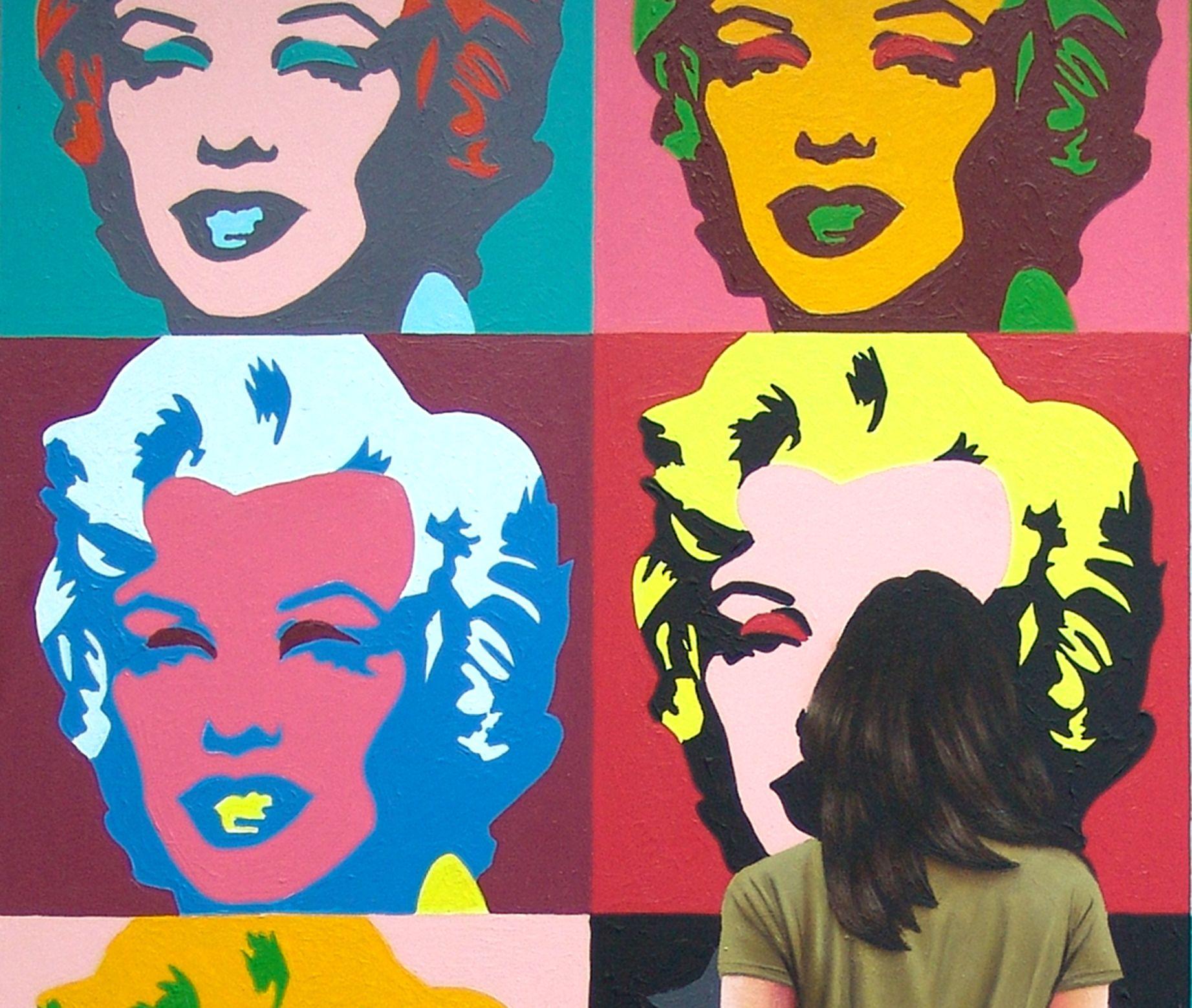 Marilyn, Painting, Acrylic on Wood Panel 2
