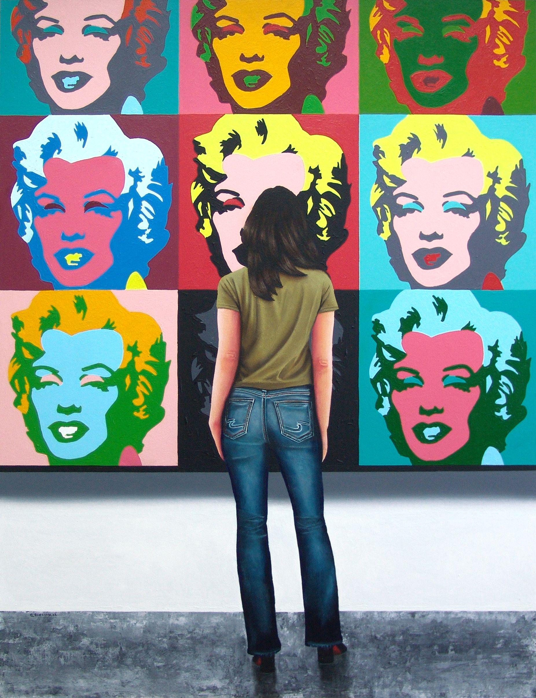 Marilyn, Painting, Acrylic on Wood Panel