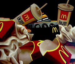 McDonald's Vanitas, Painting, Acrylic on Wood Panel