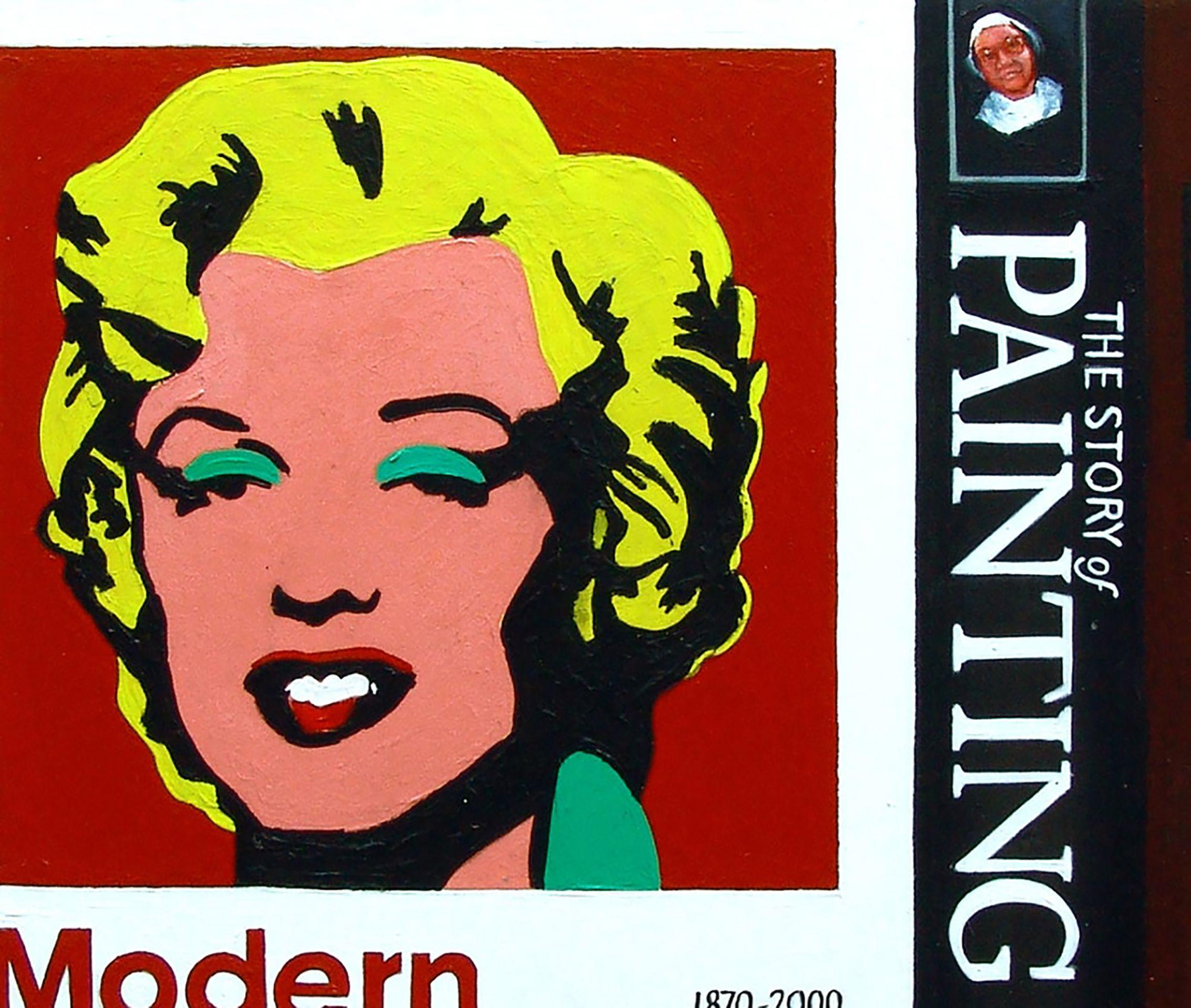 Modern Art Books, Painting, Acrylic on MDF Panel 2