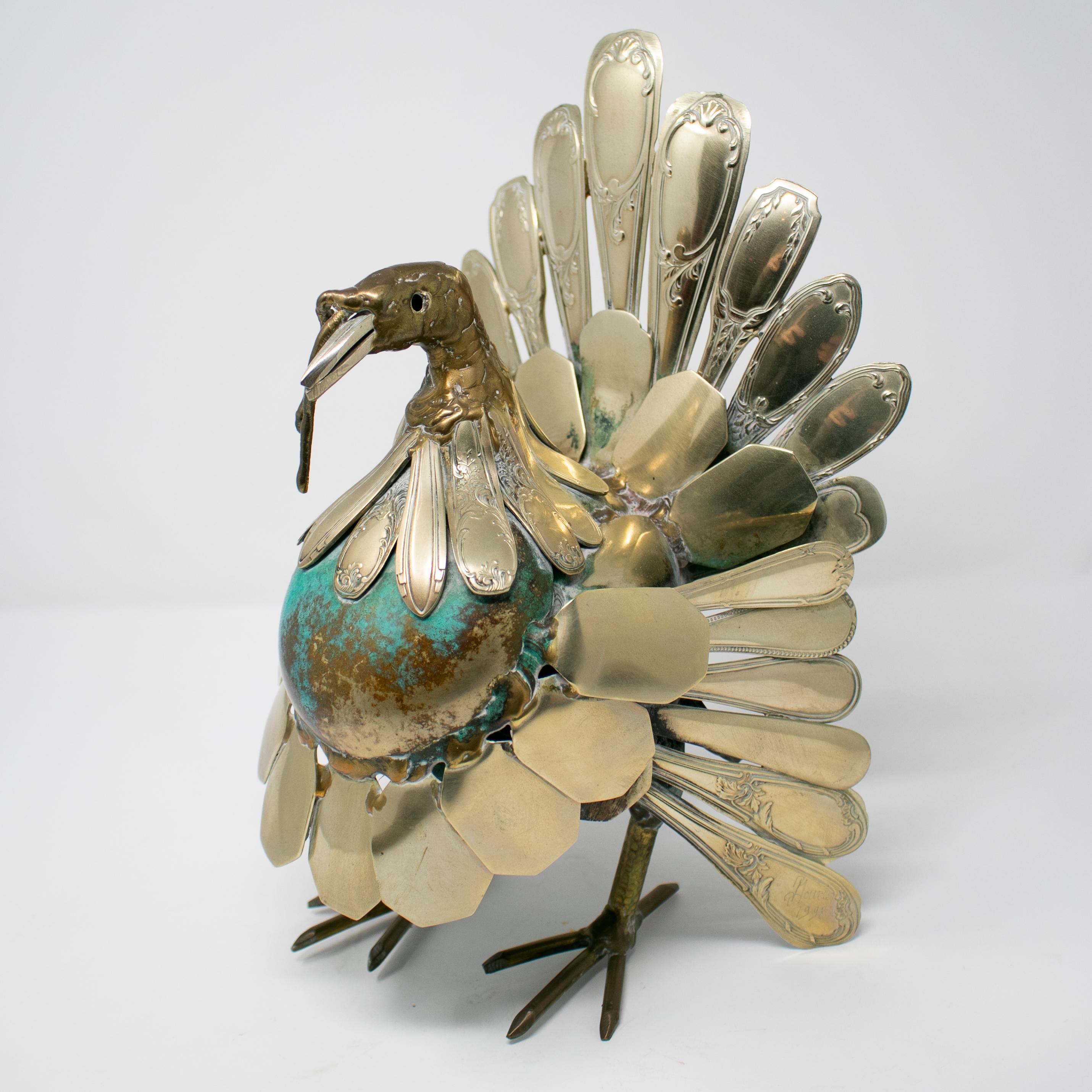 metal turkey sculpture