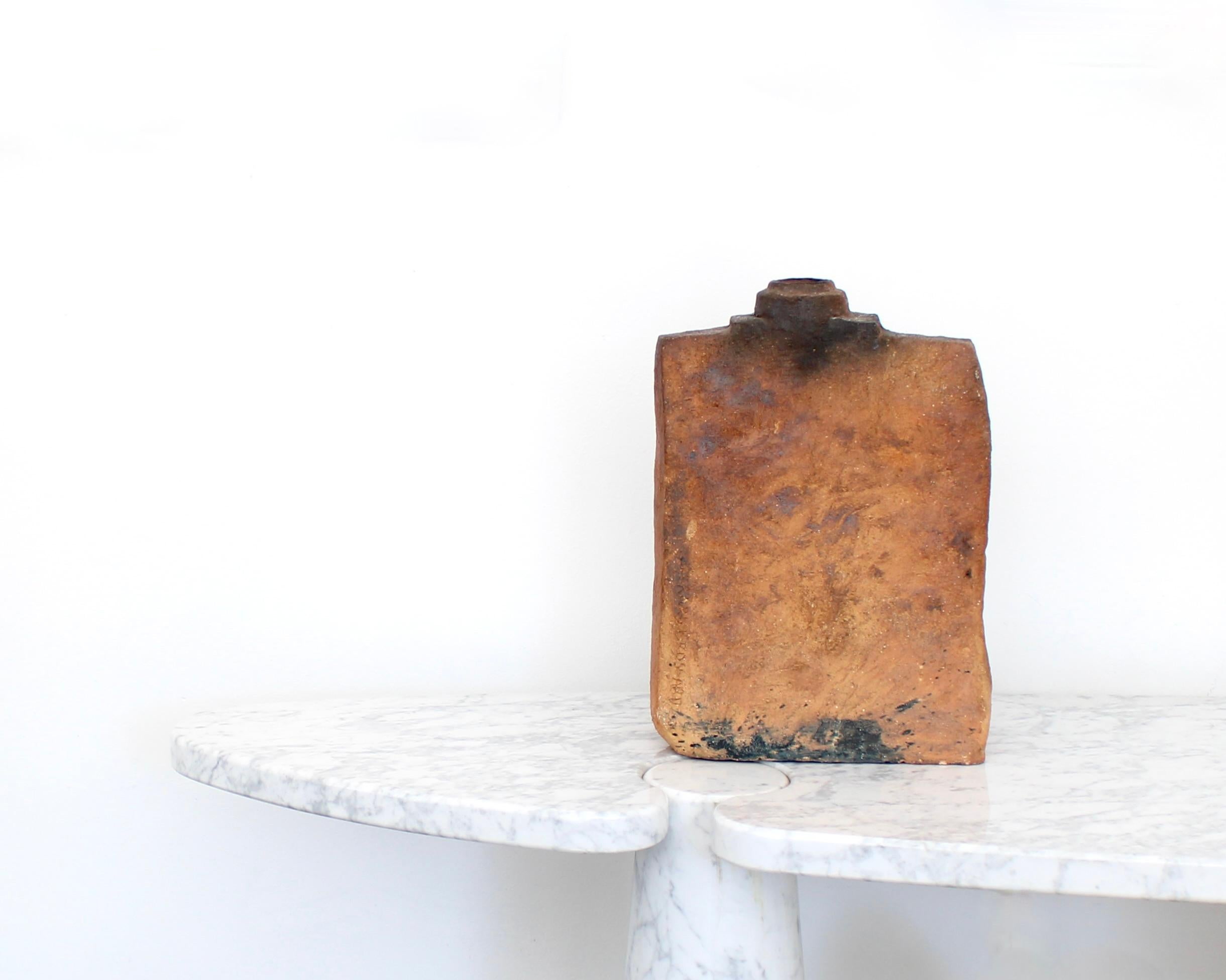 Gerard Brossard Jarrón de cerámica de madera cocida La Borne Francia circa 1976 en venta 5