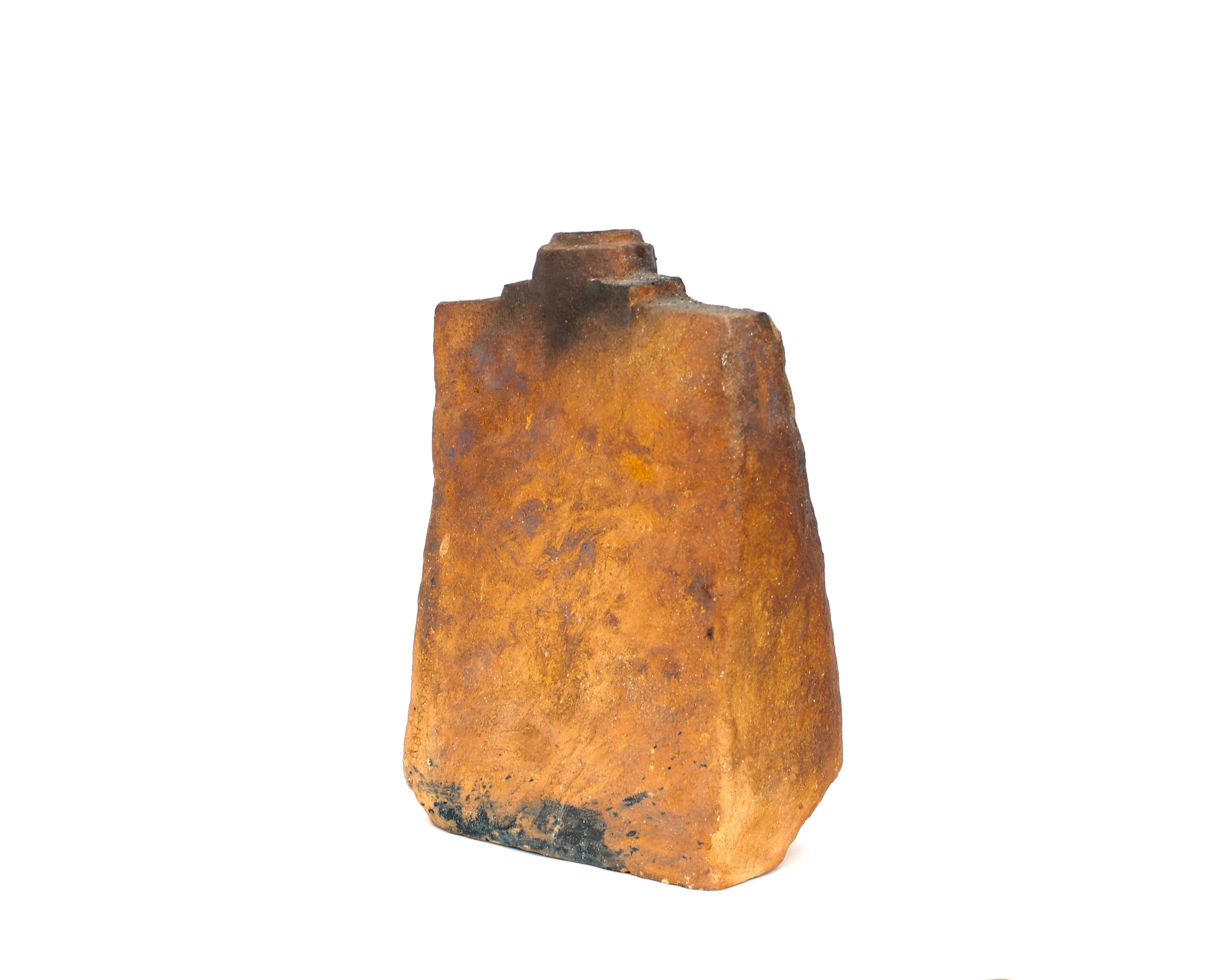 Gerard Brossard Jarrón de cerámica de madera cocida La Borne Francia circa 1976 Cerámico en venta