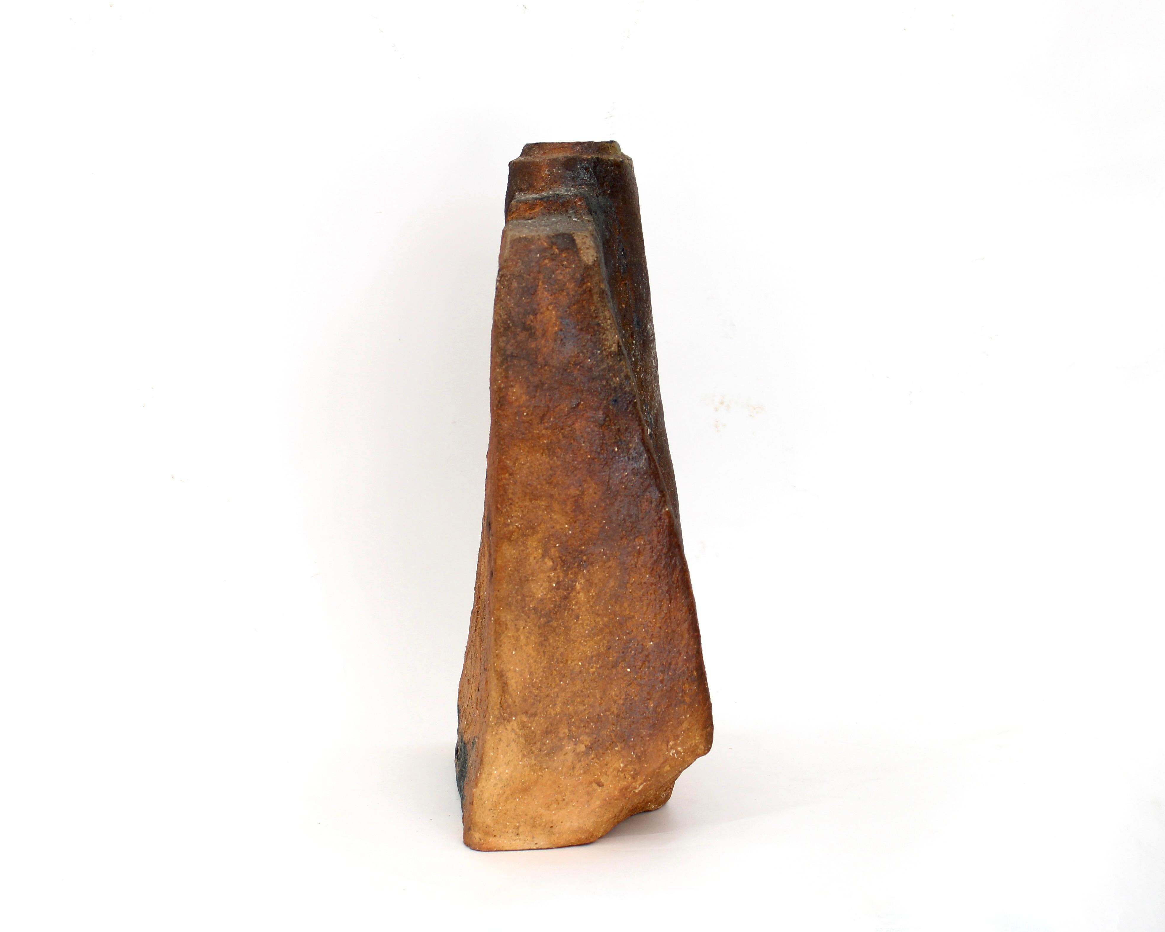 Gerard Brossard Jarrón de cerámica de madera cocida La Borne Francia circa 1976 en venta 1