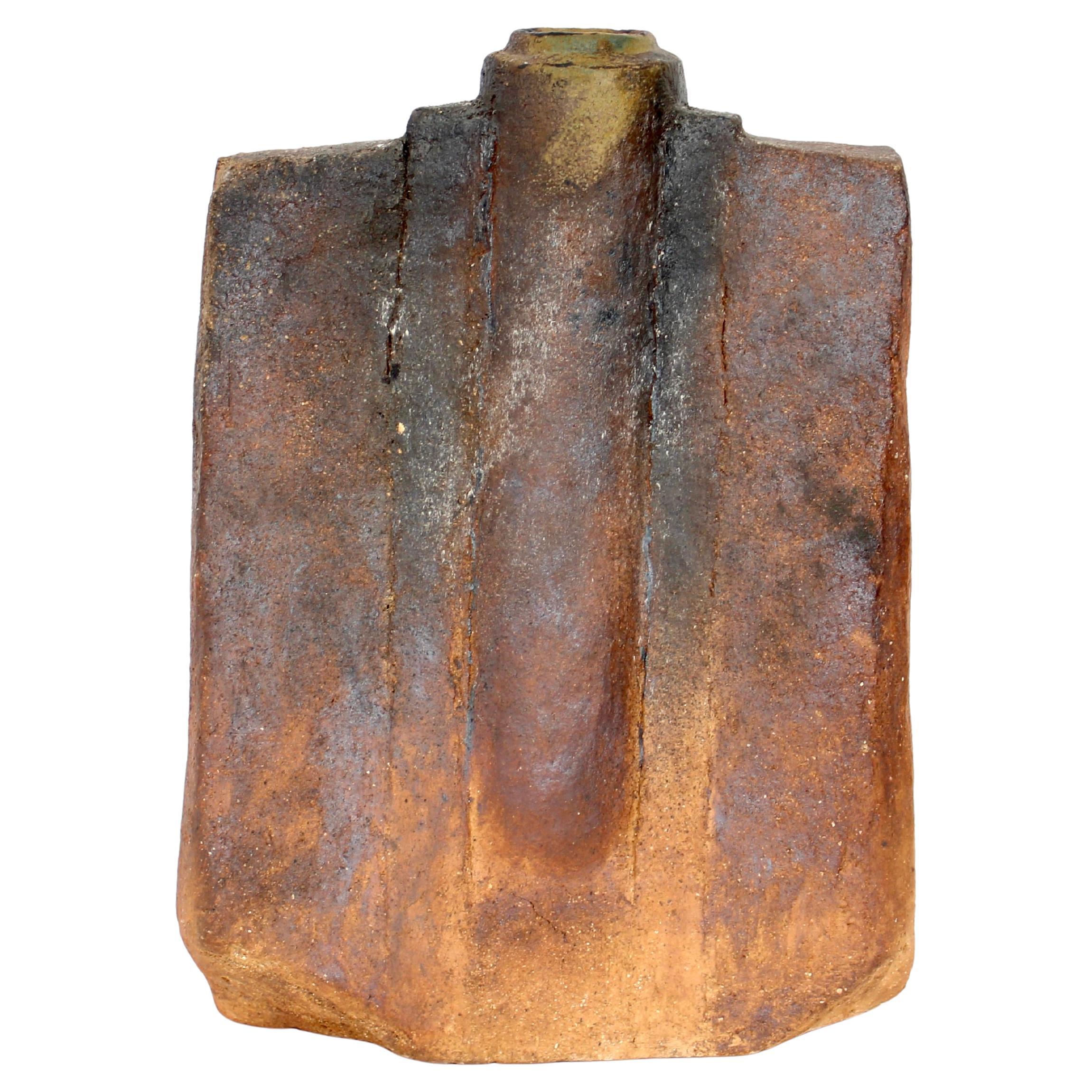 Gerard Brossard Keramik Holz gebrannt Vase La Borne Frankreich ca. 1976