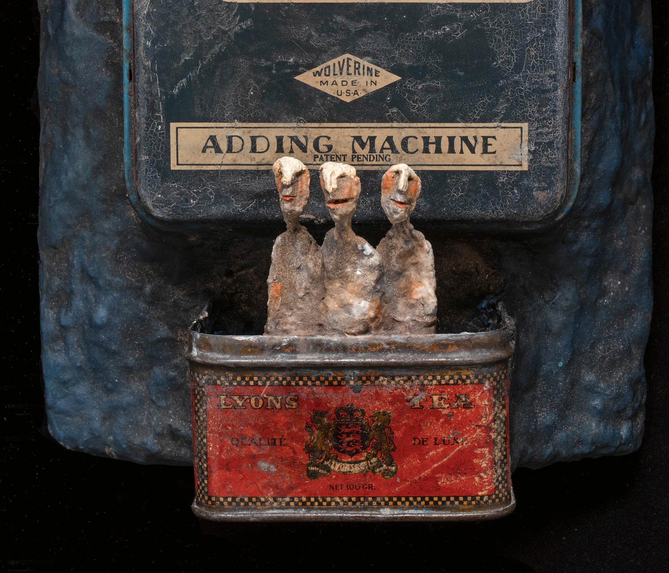 Outsider Art Wall Sculpture: 'Adding Machine' For Sale 2