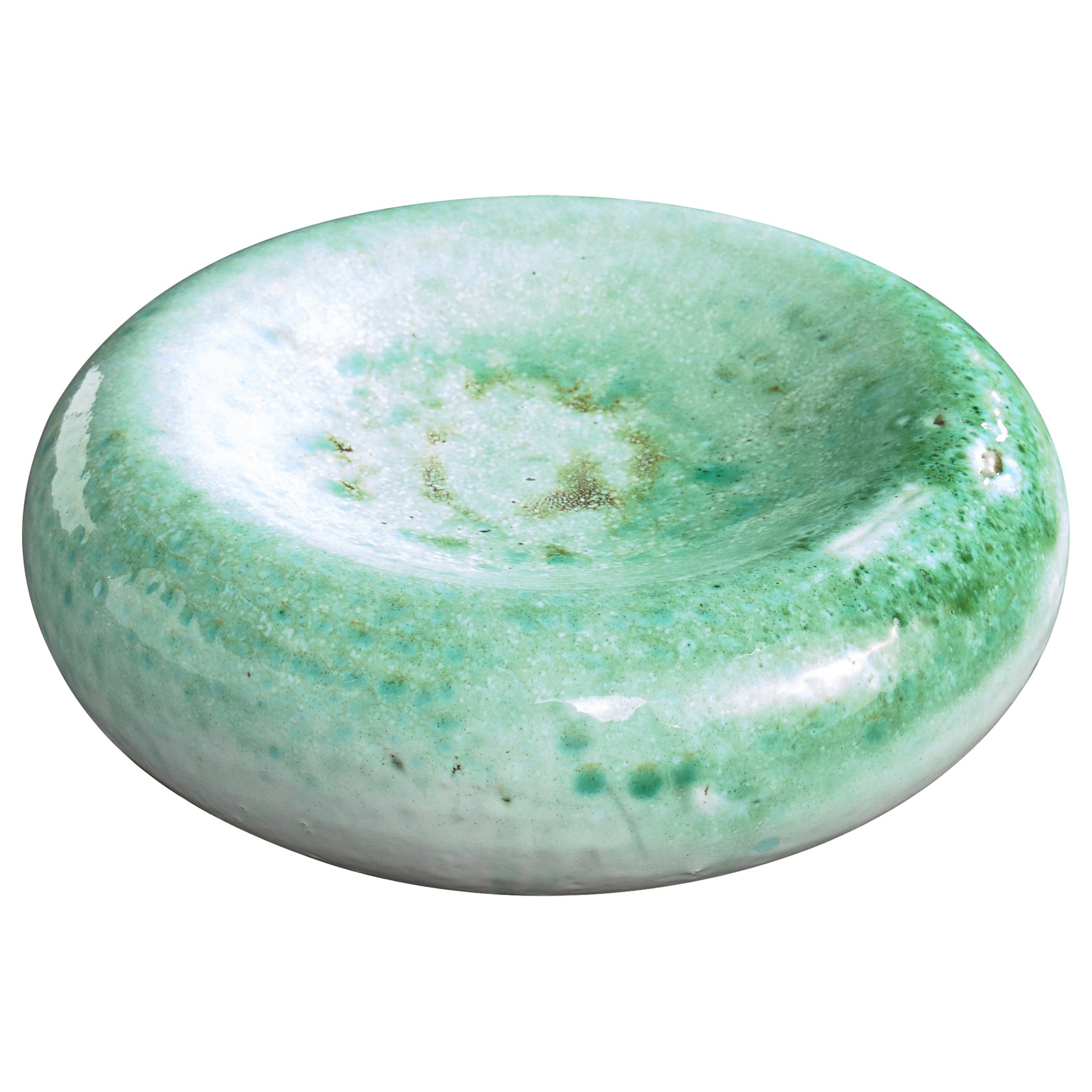 Gérard Crociani, Dish, Ceramic, France, 1970s For Sale