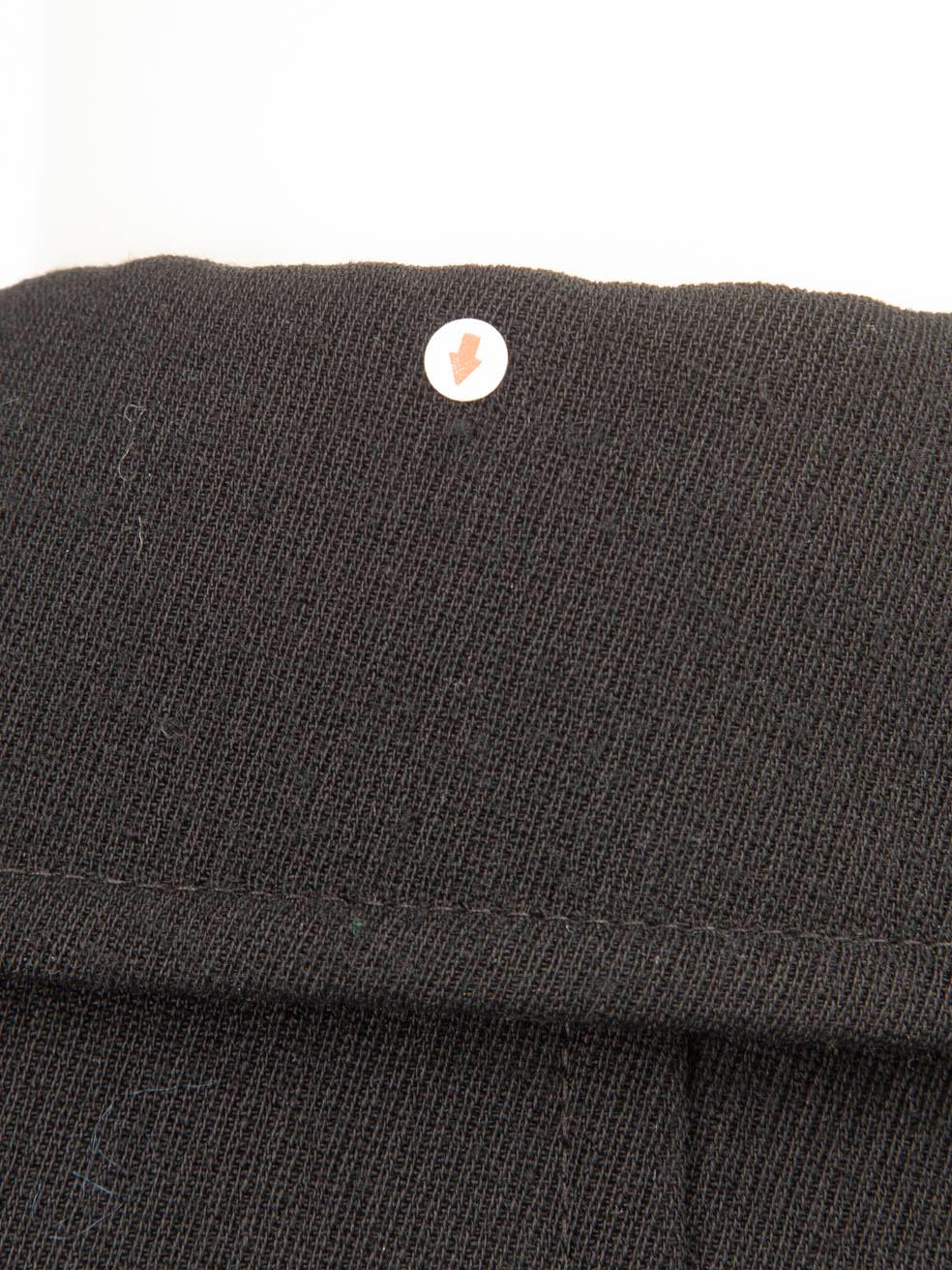 Gerard Darel Cappotto lungo in lana nera con bottoni taglia M. in vendita 4