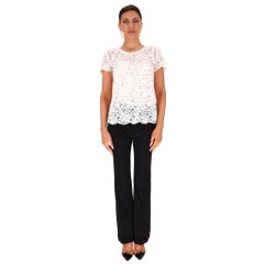Gerard Darel Embroidered Floral Lace Cotton Top