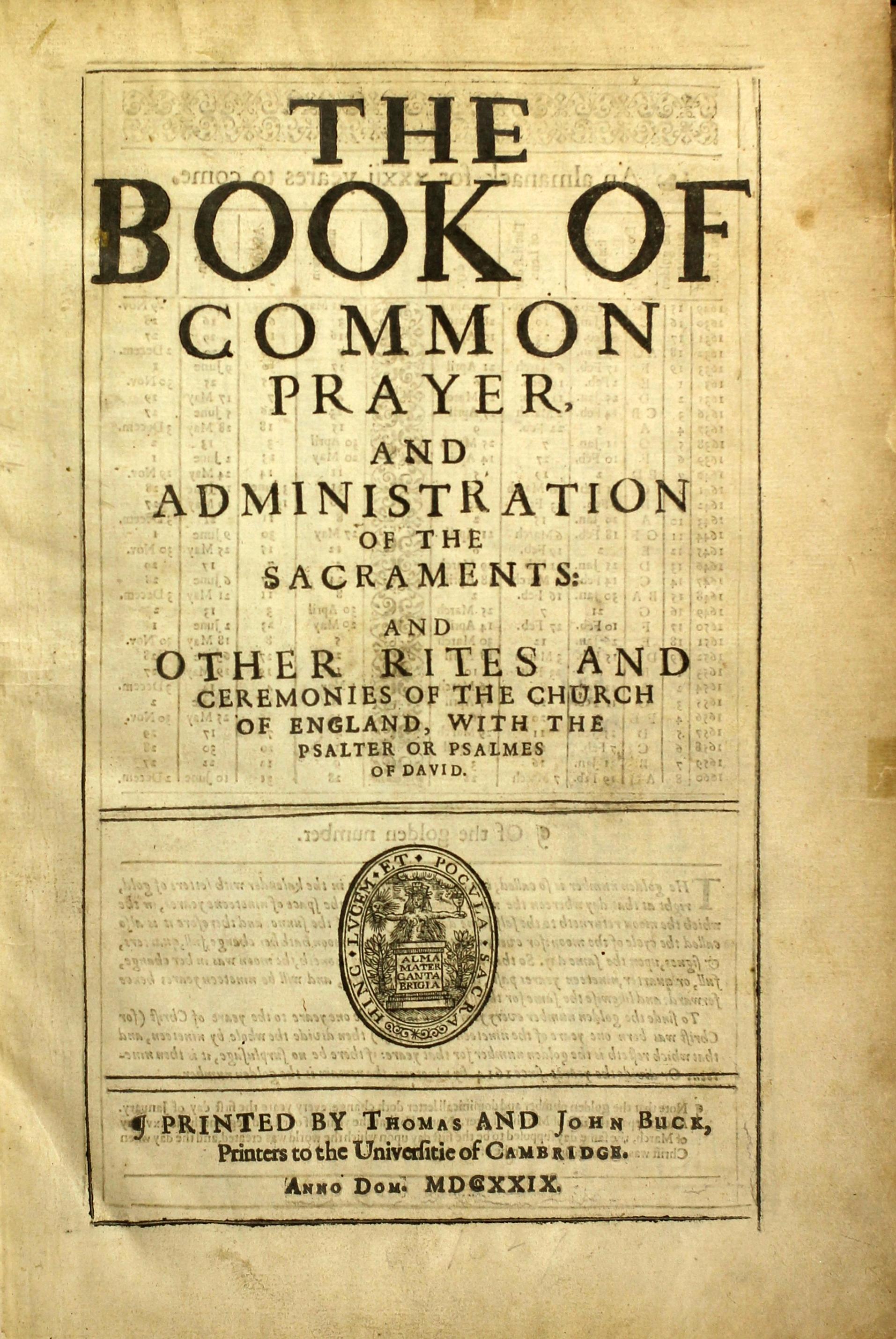 Hexham Abbey Bible - 1629 King James Cambridge 1st Ed. BCP/NT w/ 115 Engravings - Renaissance Print by Gerard de Jode