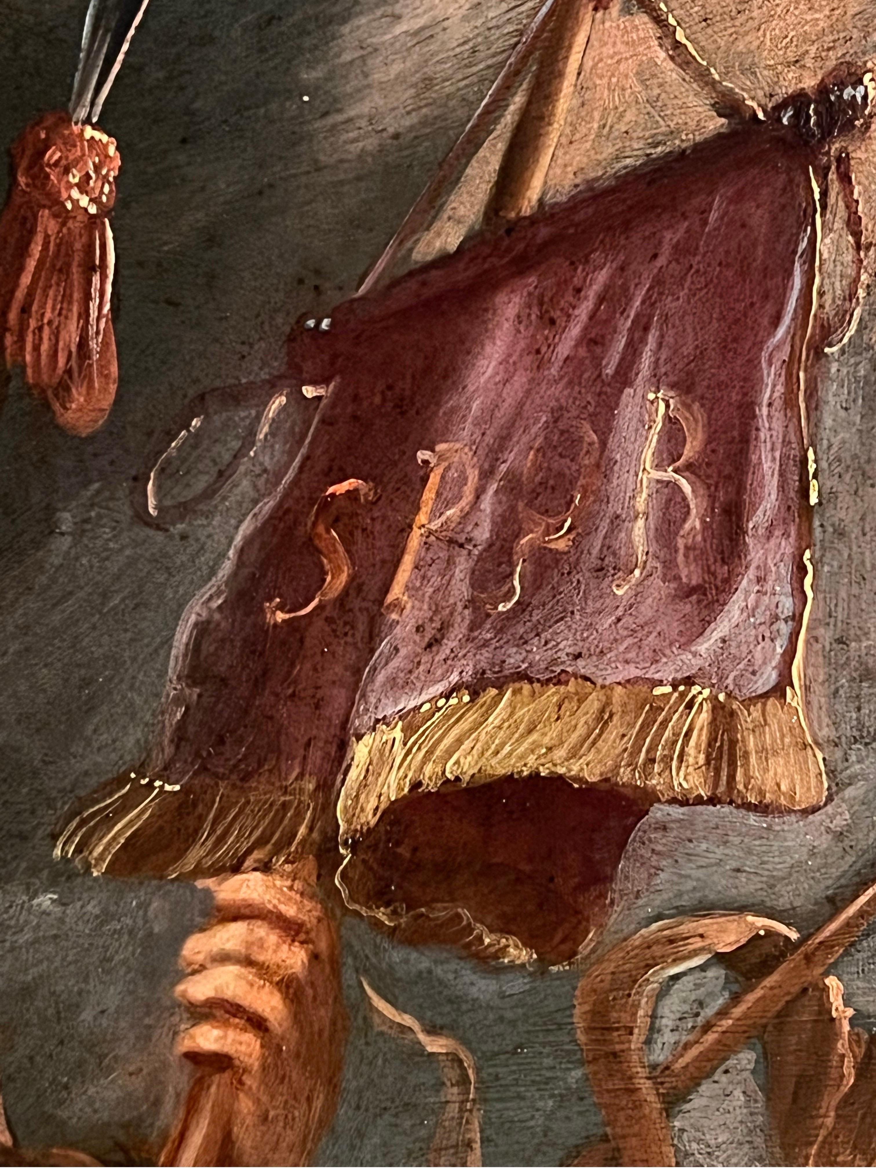 Dipinto antico del XVII secolo raffigurante l'elevazione della Croce durante la Crocifissione di Cristo, di Gerard de la Vallée

Il nostro dipinto è firmato, è registrato nella RKD con il numero 201166. Inoltre è stato visto anche dal Gabinetto