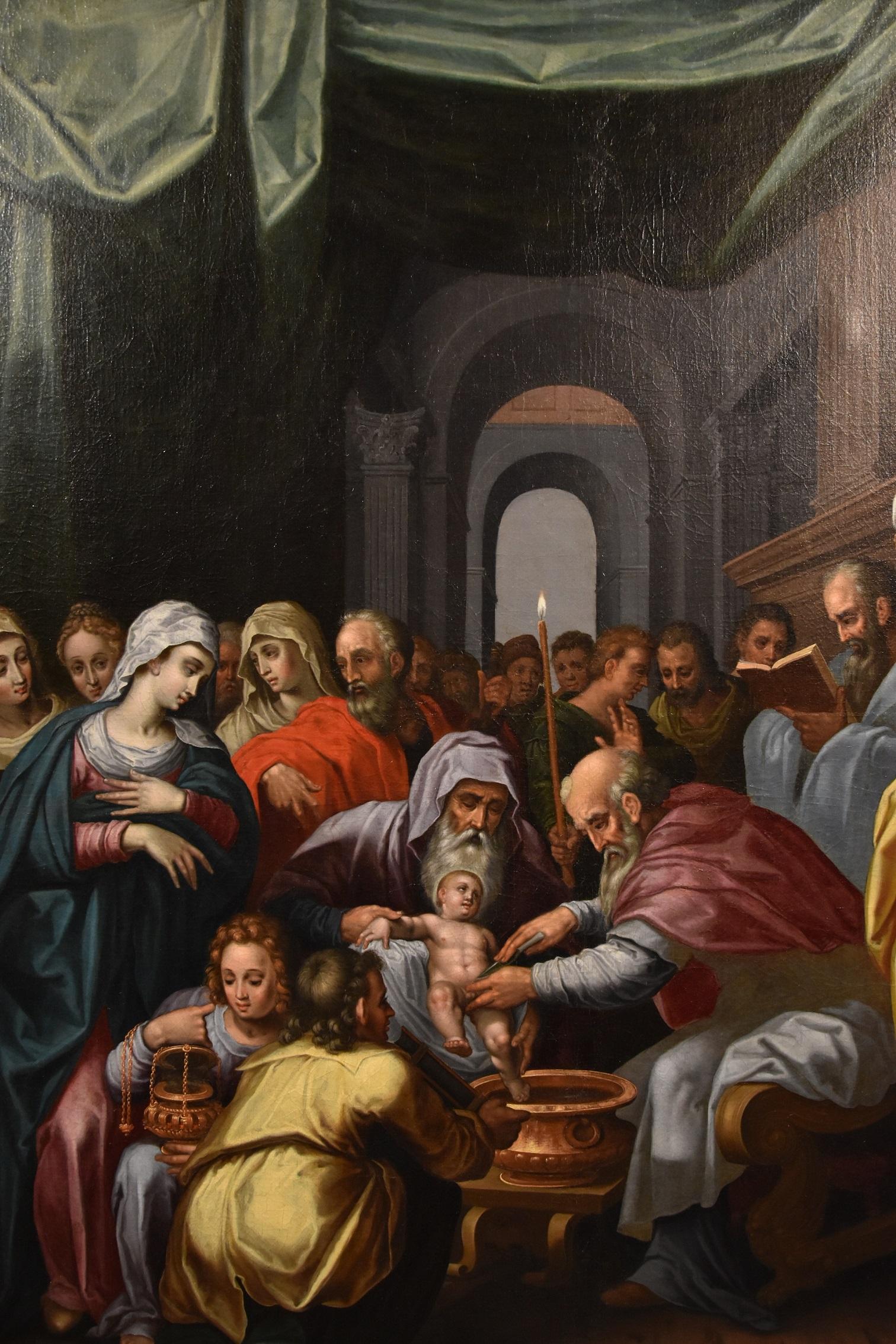 Circumcision Christ Lairesse Flemish Paint Oil on canvas Old master 17th Century For Sale 7