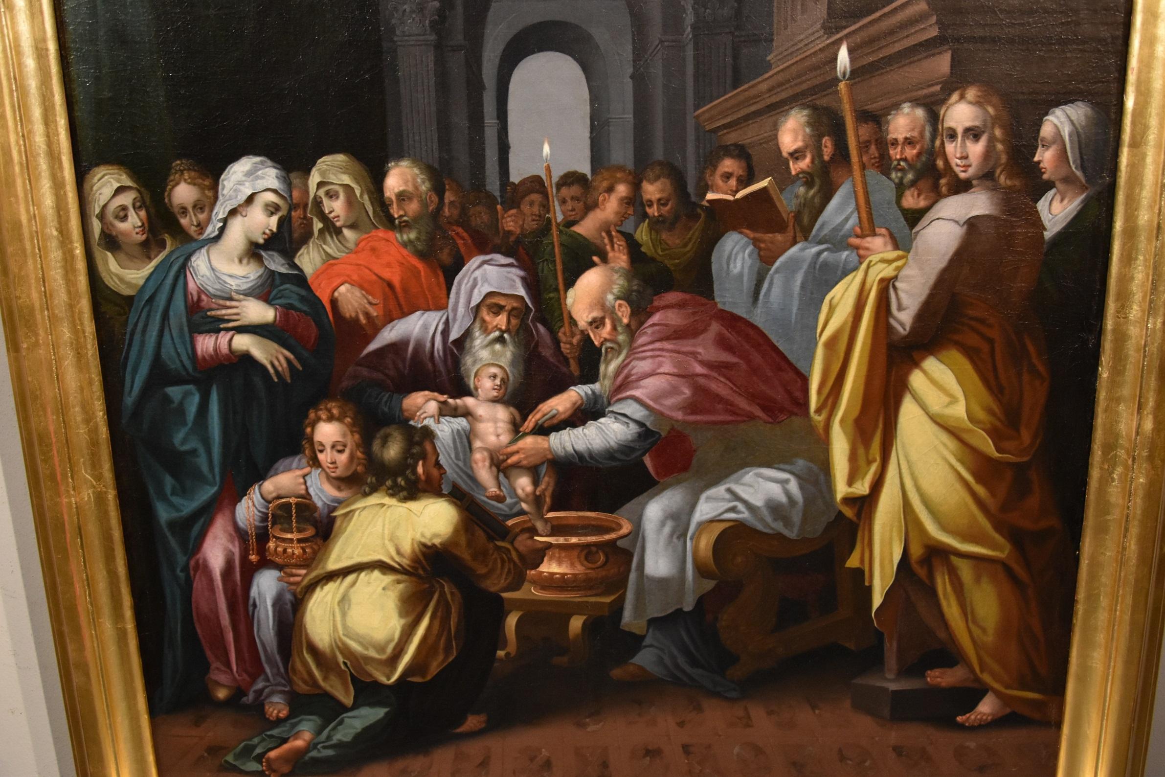 Circumcision Christ Lairesse Flemish Paint Oil on canvas Old master 17th Century For Sale 8