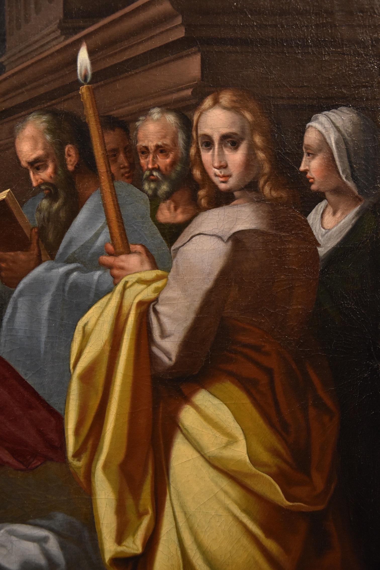 Circumcision Christ Lairesse Flemish Paint Oil on canvas Old master 17th Century For Sale 13