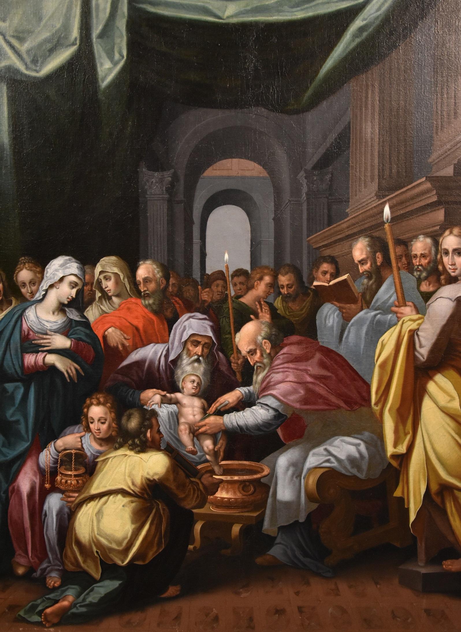 Circumcision Christ Lairesse Flemish Paint Oil on canvas Old master 17th Century For Sale 1