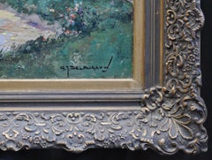 Dutch landscape with windmills