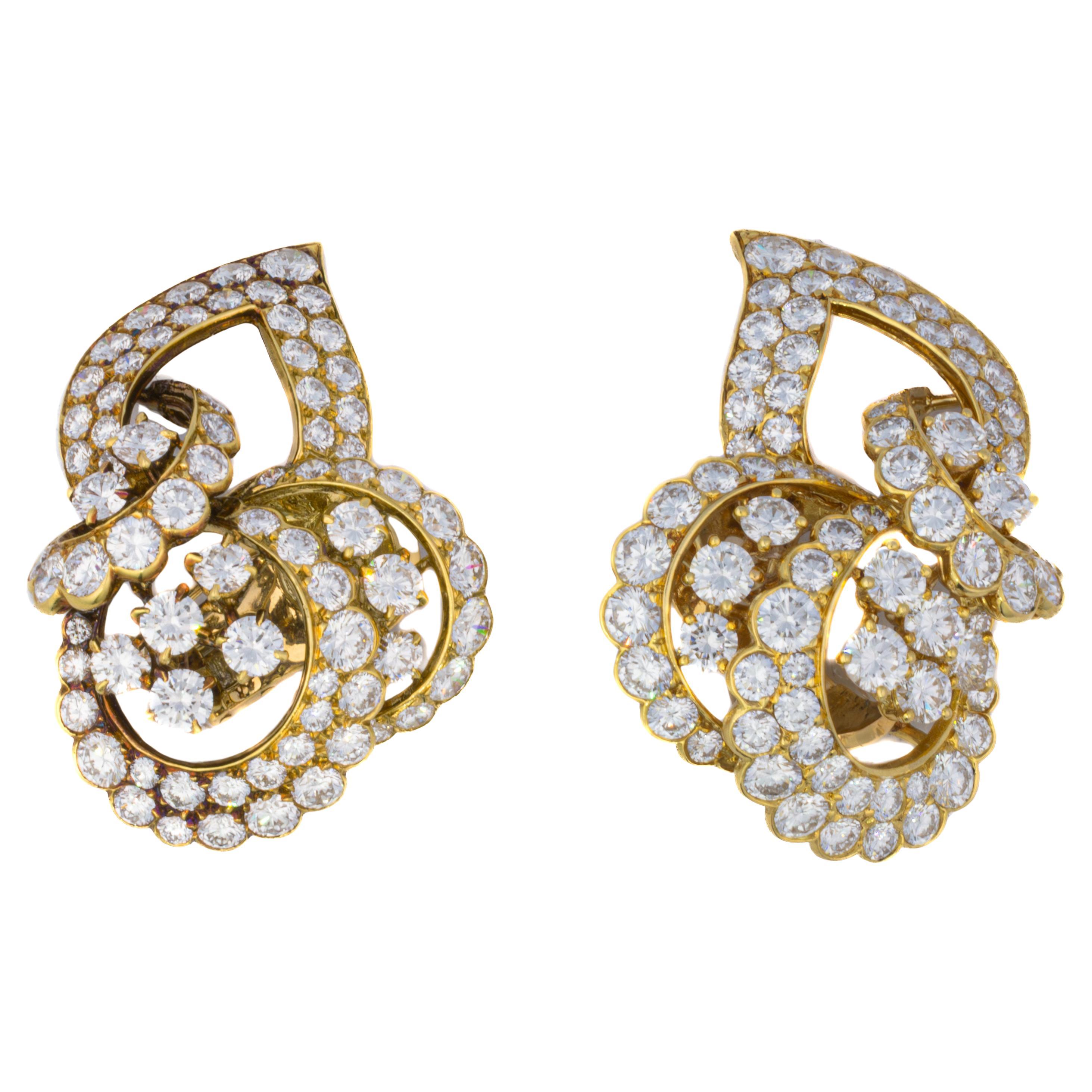 Gérard Diamond Floral Knot Earrings