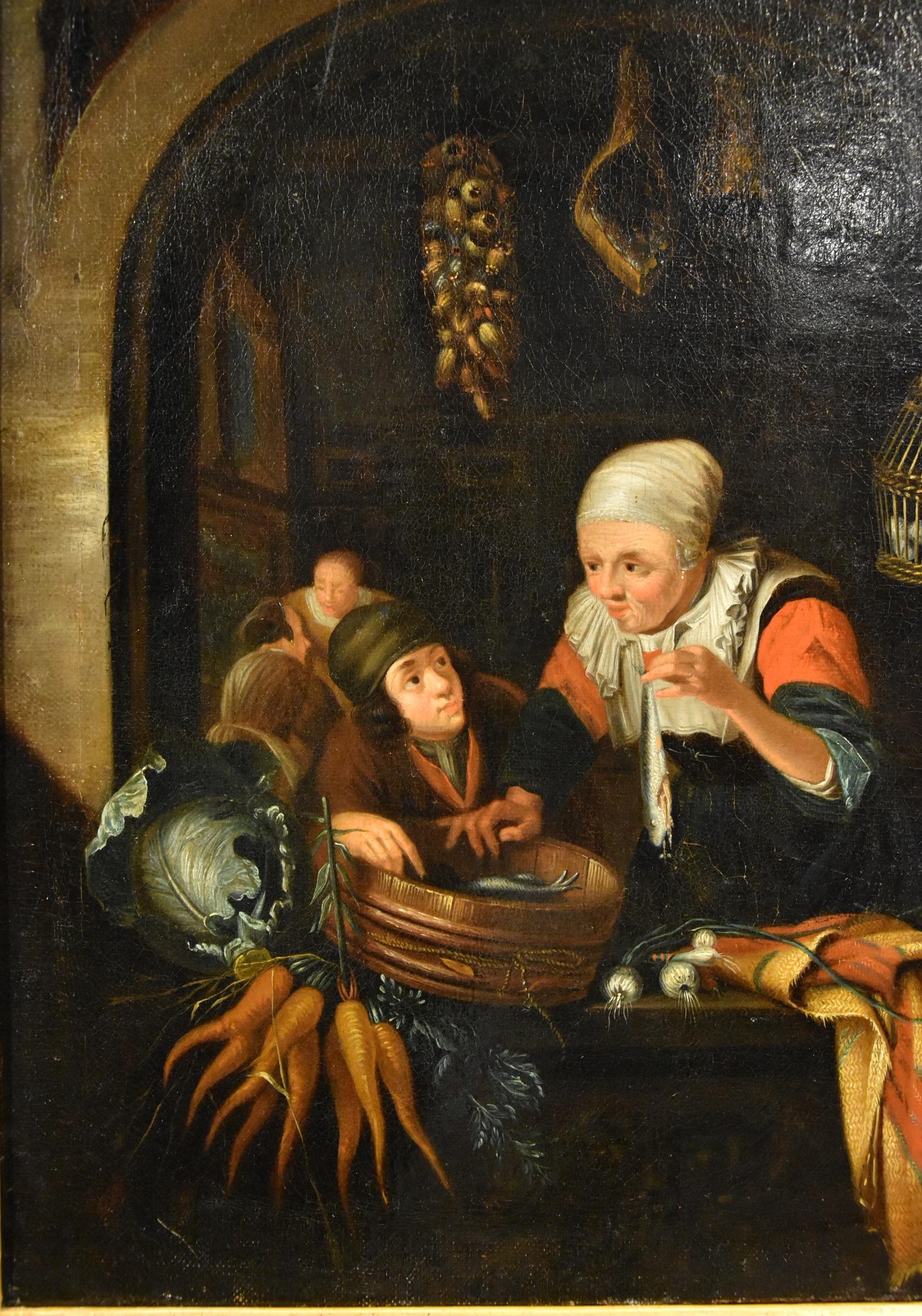 Genre Scenes, Oil on canvas, Old master 18th Century Flemish 1