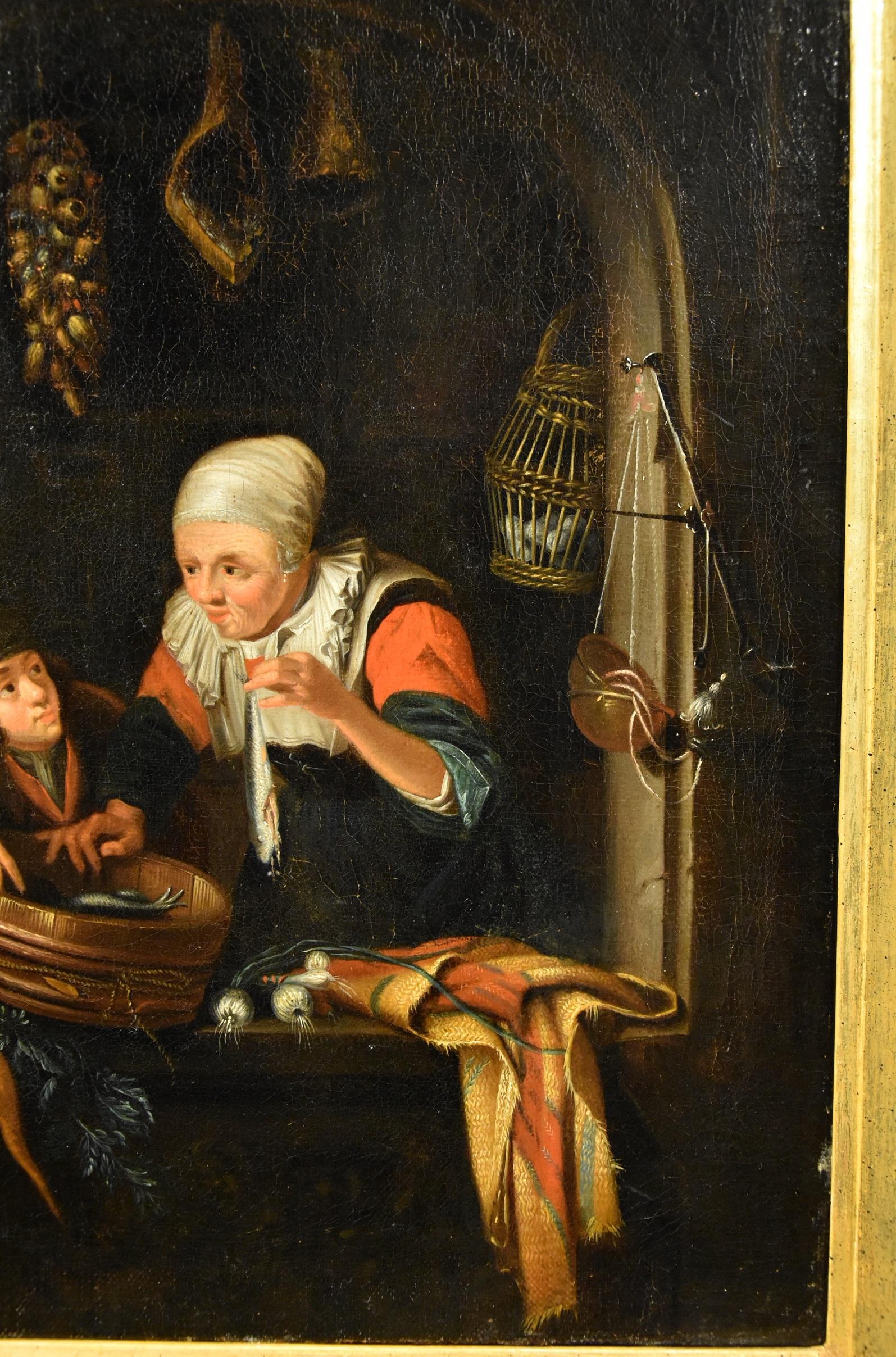 Genre Scenes, Oil on canvas, Old master 18th Century Flemish 2