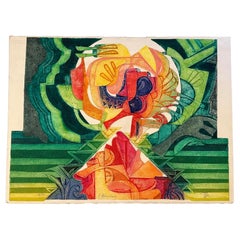 Gerard Fitremann, L'Arbre Cames Embossed Lithograph