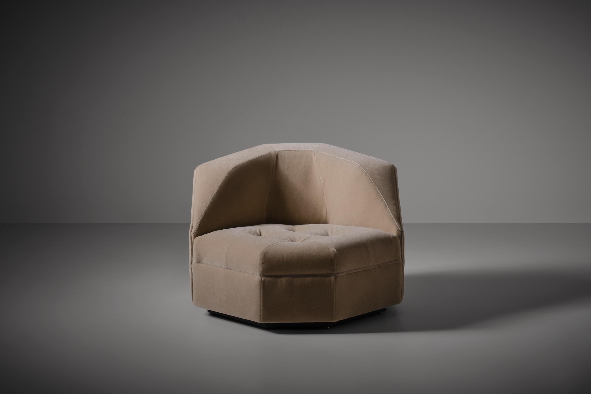 French Gérard Gallet Easy Chair for Mobilier International, France, circa 1980