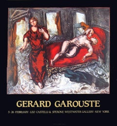 1983 After Gerard Garouste 'Scenes of a Room' Figure Studies Red, Brown USA 