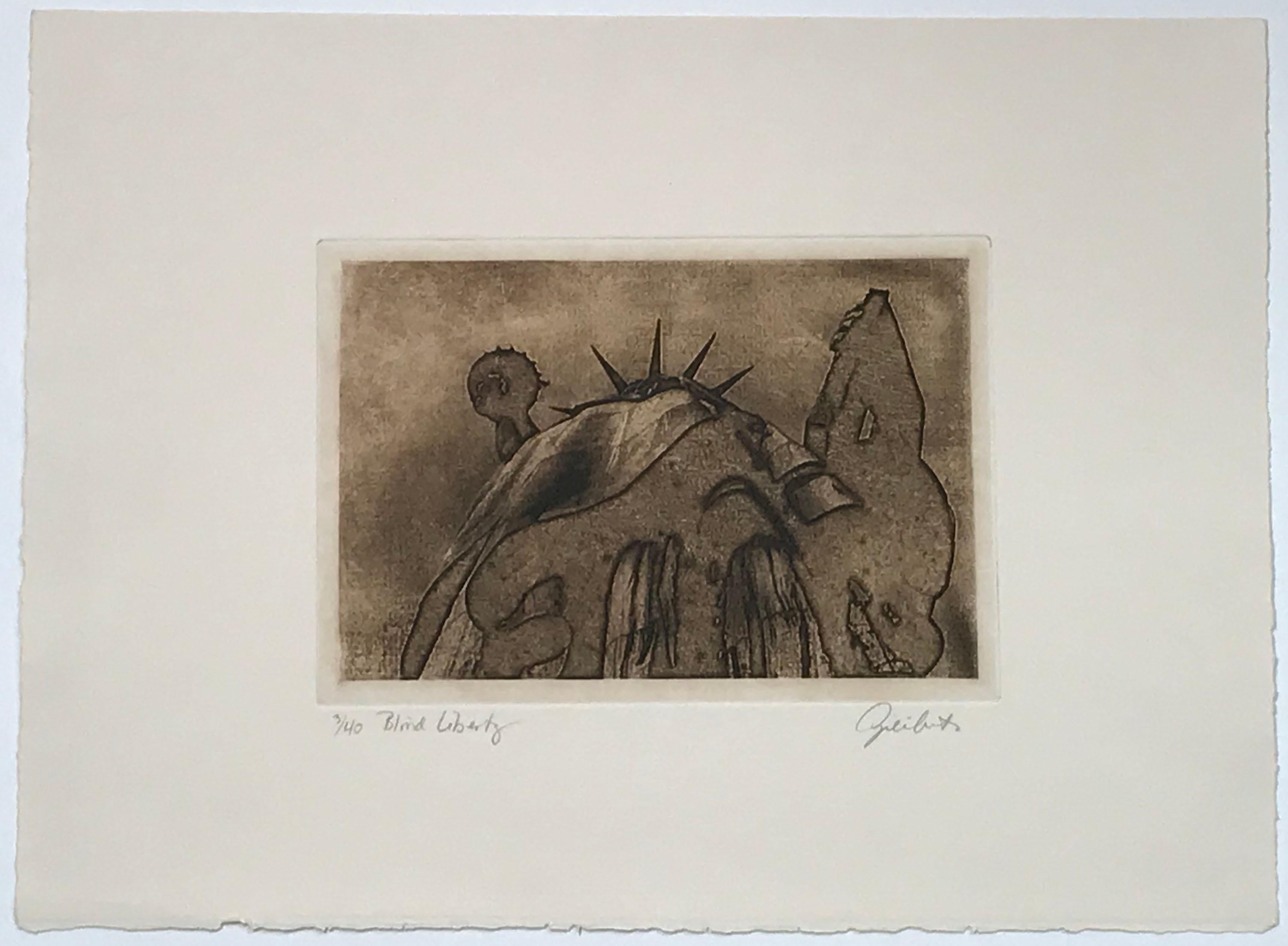 Blind Liberty - Post-Modern Photograph by Gerard Giliberti