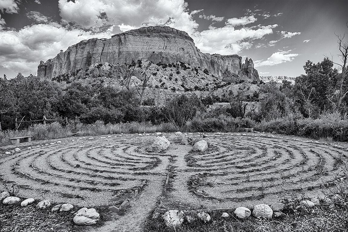 Gerard Giliberti Black and White Photograph - Labyrinth, Ghost Ranch, NM 1/5
