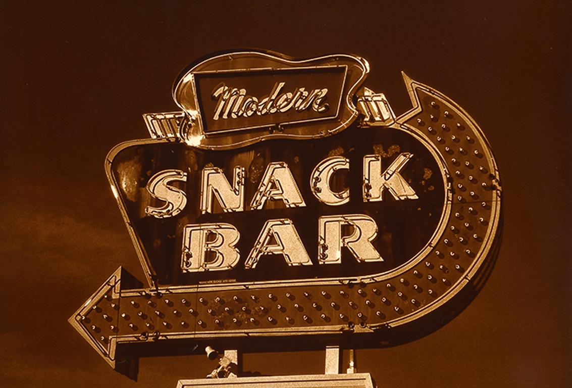Gerard Giliberti Black and White Photograph - Snack Bar