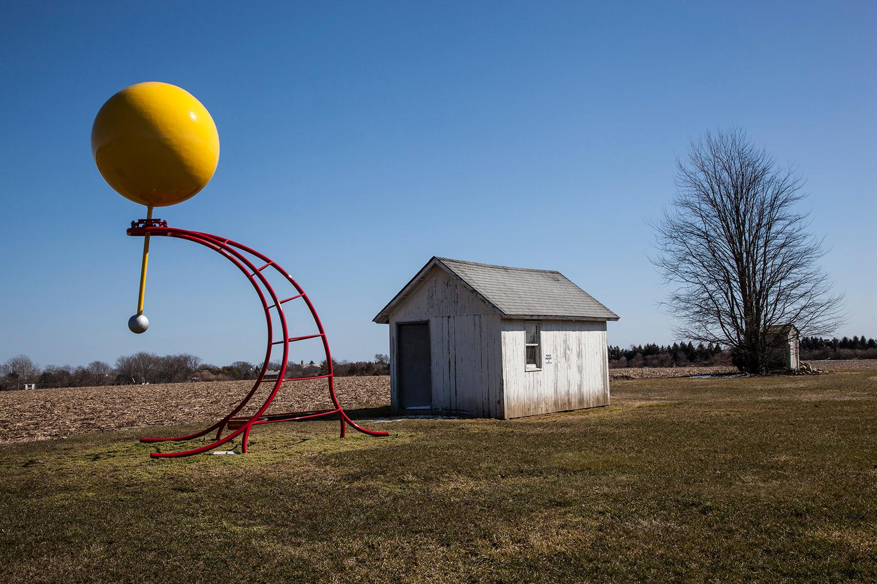 Gerard Giliberti Landscape Photograph - Yellow Ball, East Hampton