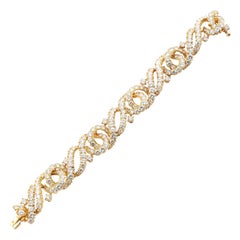 Vintage Gerard Gold Diamond Bracelet