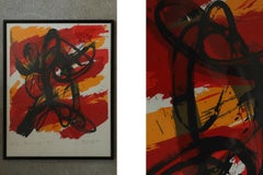 Gérard Gosselin, Hommage à Lorca, Color Lithograph, 1986, Framed