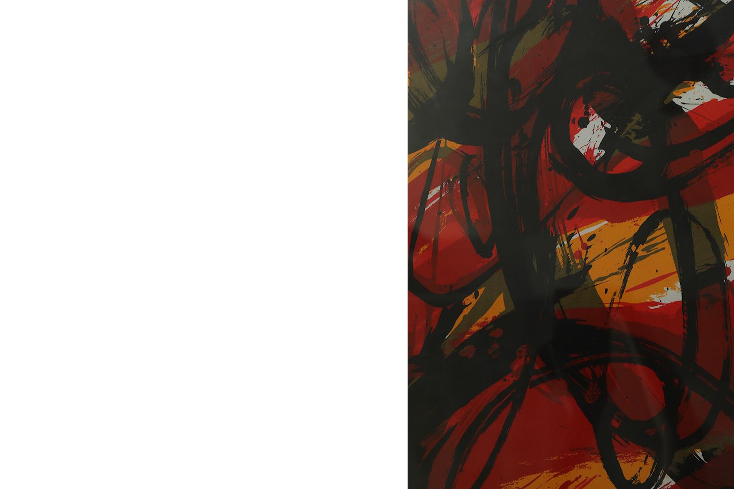 Gérard Gosselin, Hommage à Lorca, Farblithographie, 1986, gerahmt (Papier) im Angebot