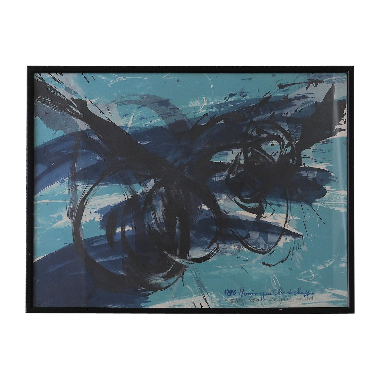 Gérard Gosselin, Lithographie, 1989, gerahmt im Angebot