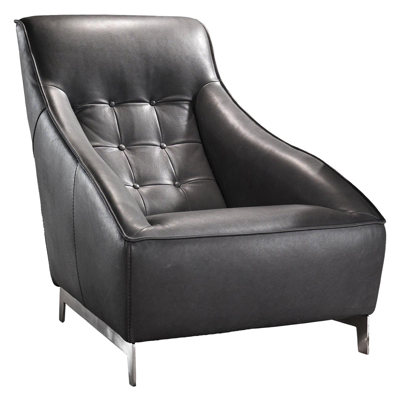 Leather Armchair For Sale at 1stDibs