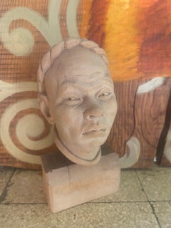 Hervé Guegueniat, (1903-1960) Escultura de madera, Firmada