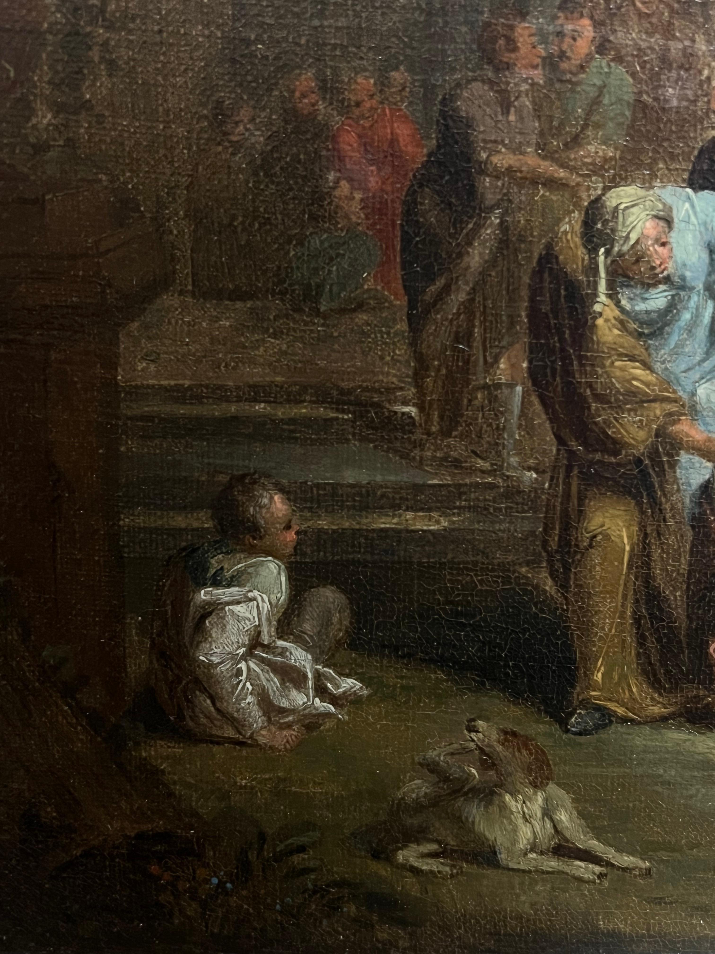 17th Century Dutch Baroque Old Master Oil Painting Christ Healing the Sick 4