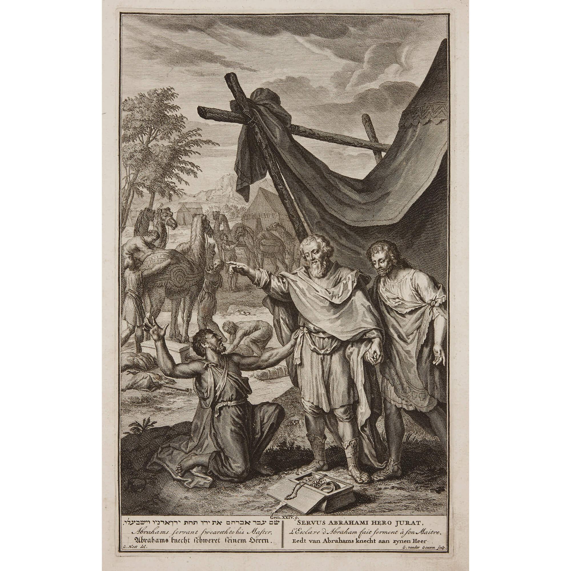 A set of Biblical prints after the Dutch painter and engraver Gerard Hoet For Sale 1