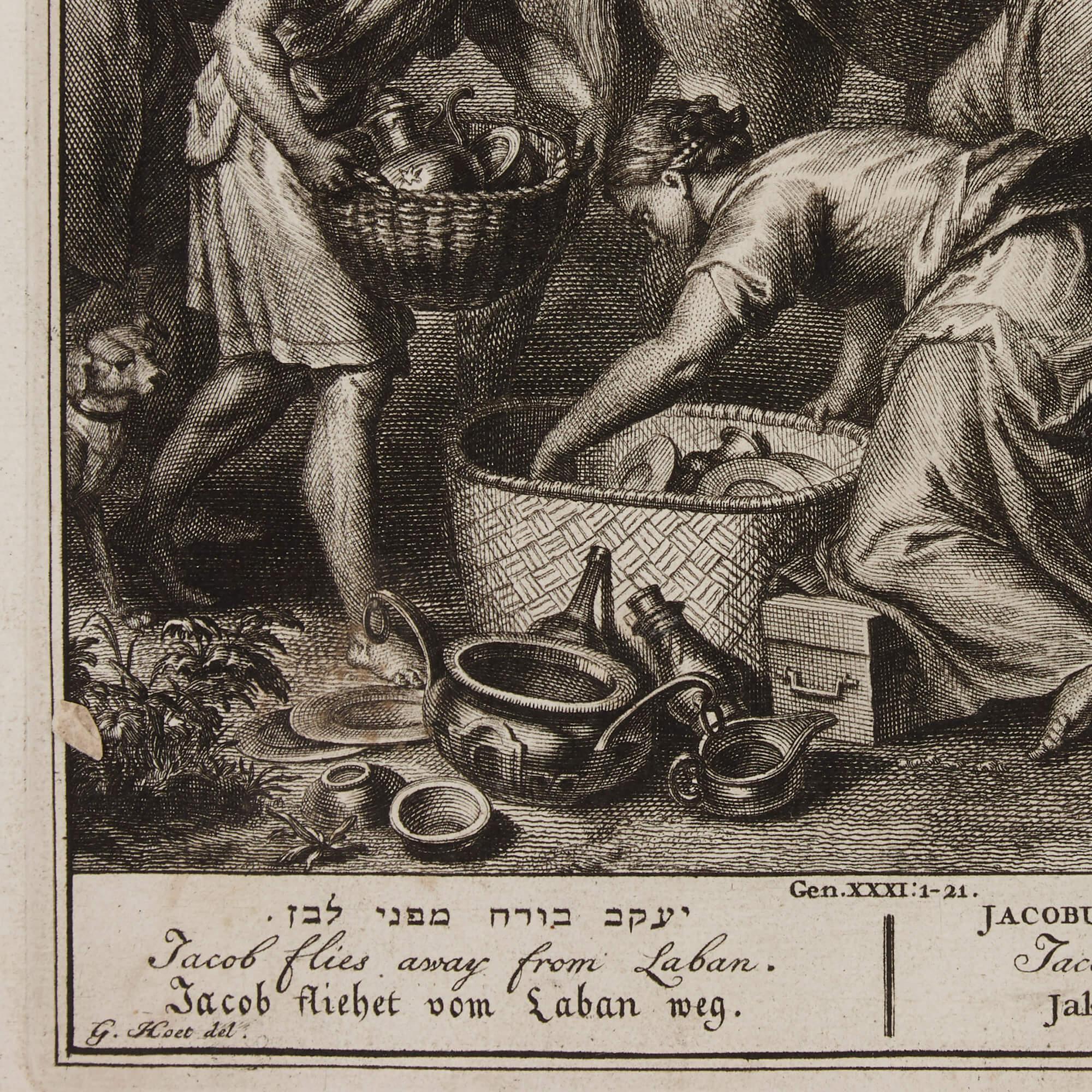A set of Biblical prints after the Dutch painter and engraver Gerard Hoet For Sale 3