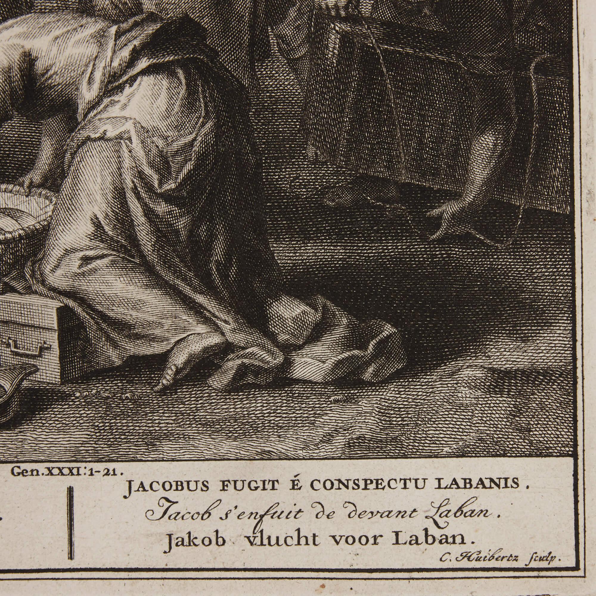 A set of Biblical prints after the Dutch painter and engraver Gerard Hoet For Sale 4