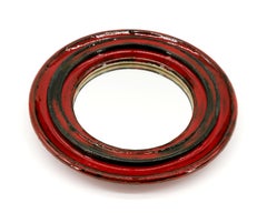 Gérard HOFMAN Vallauris, Espejo de pared de cerámica de mediados de siglo, años 60