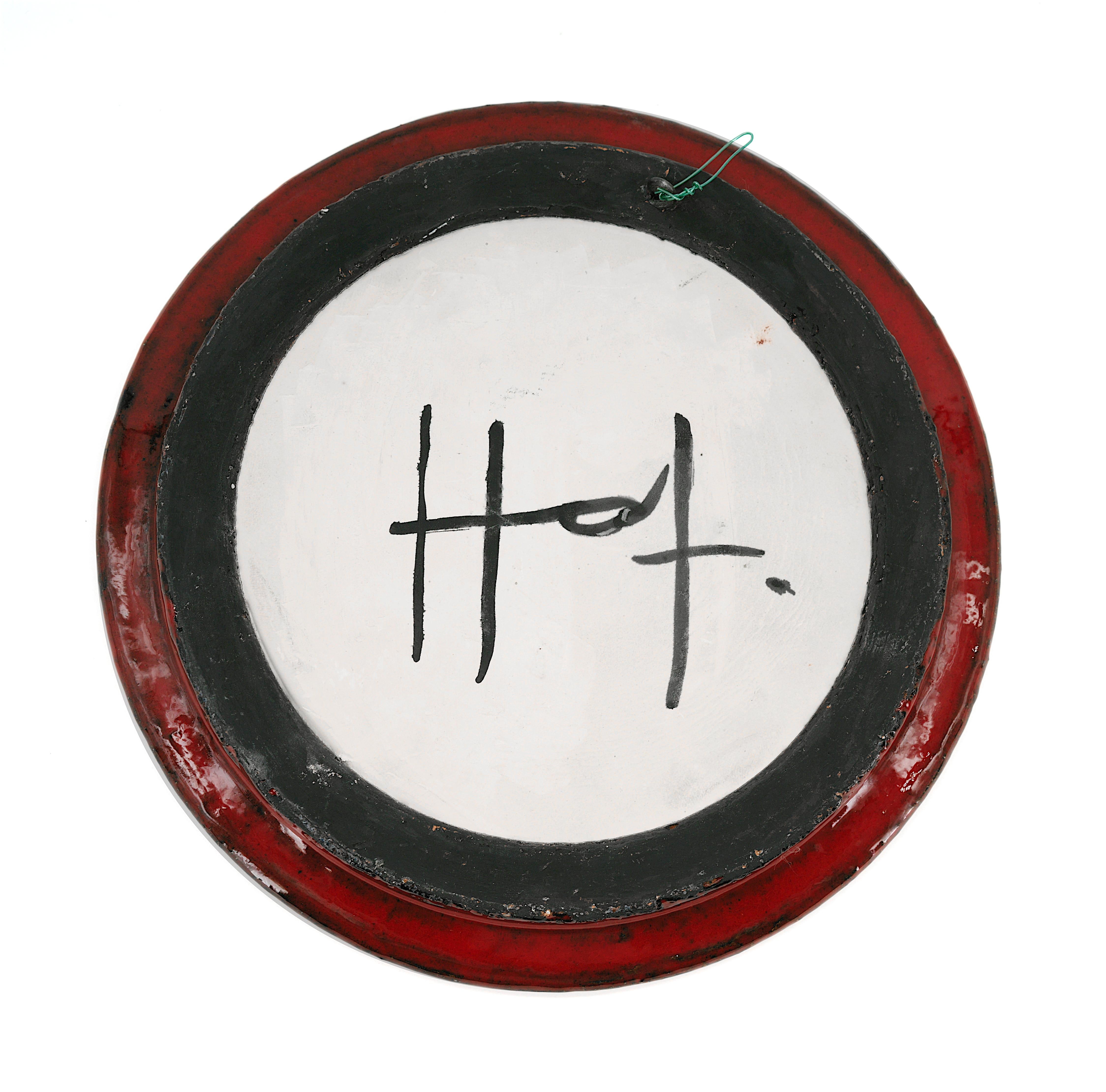 Céramique A Gérard HOFMAN Vallauris, miroir mural en céramique du milieu du siècle, années 1960 en vente