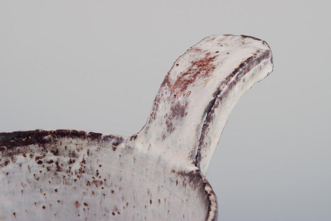 Glazed Gerard Hofmann, French ceramicist. Two ceramic pieces: a pitcher and a bowl. For Sale