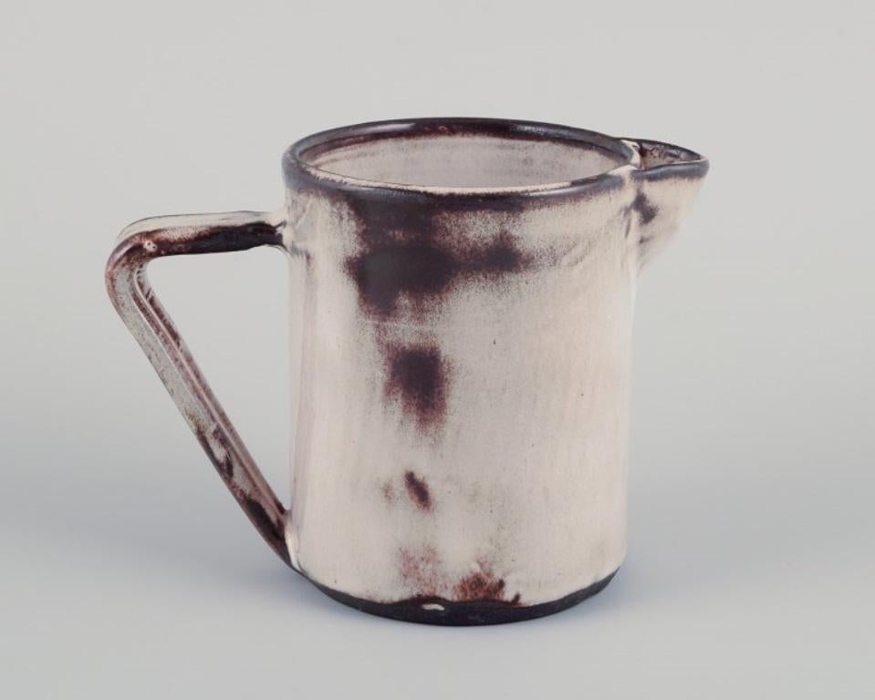 Ceramic Gerard Hofmann, French ceramicist. Two ceramic pieces: a pitcher and a bowl. For Sale